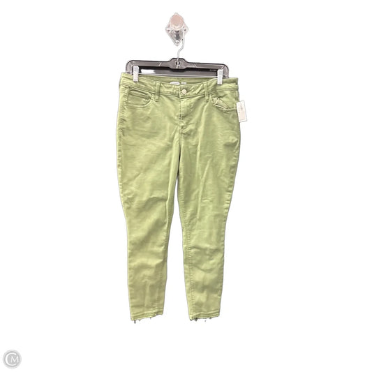 Jeans Skinny By Old Navy In Green, Size: 12