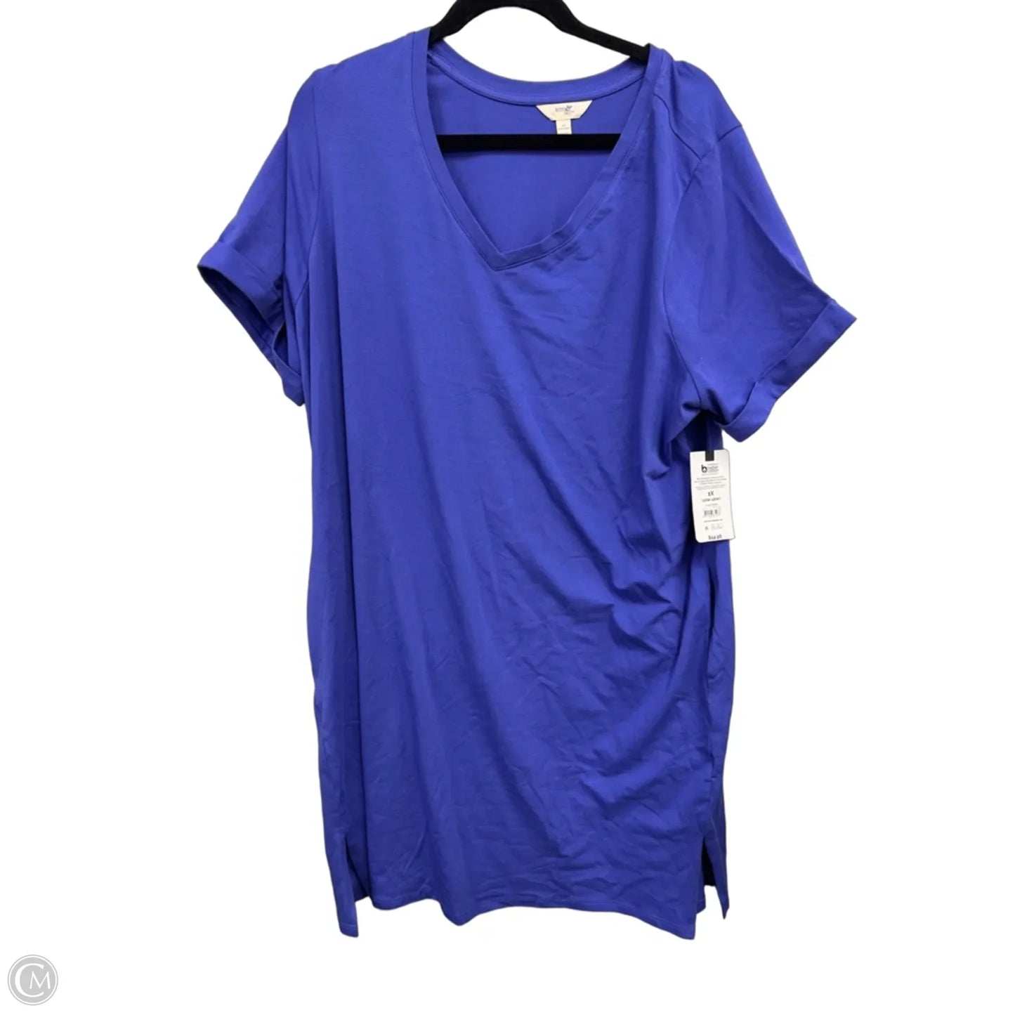 Dress Casual Short By Terra & Sky In Purple, Size: 1x