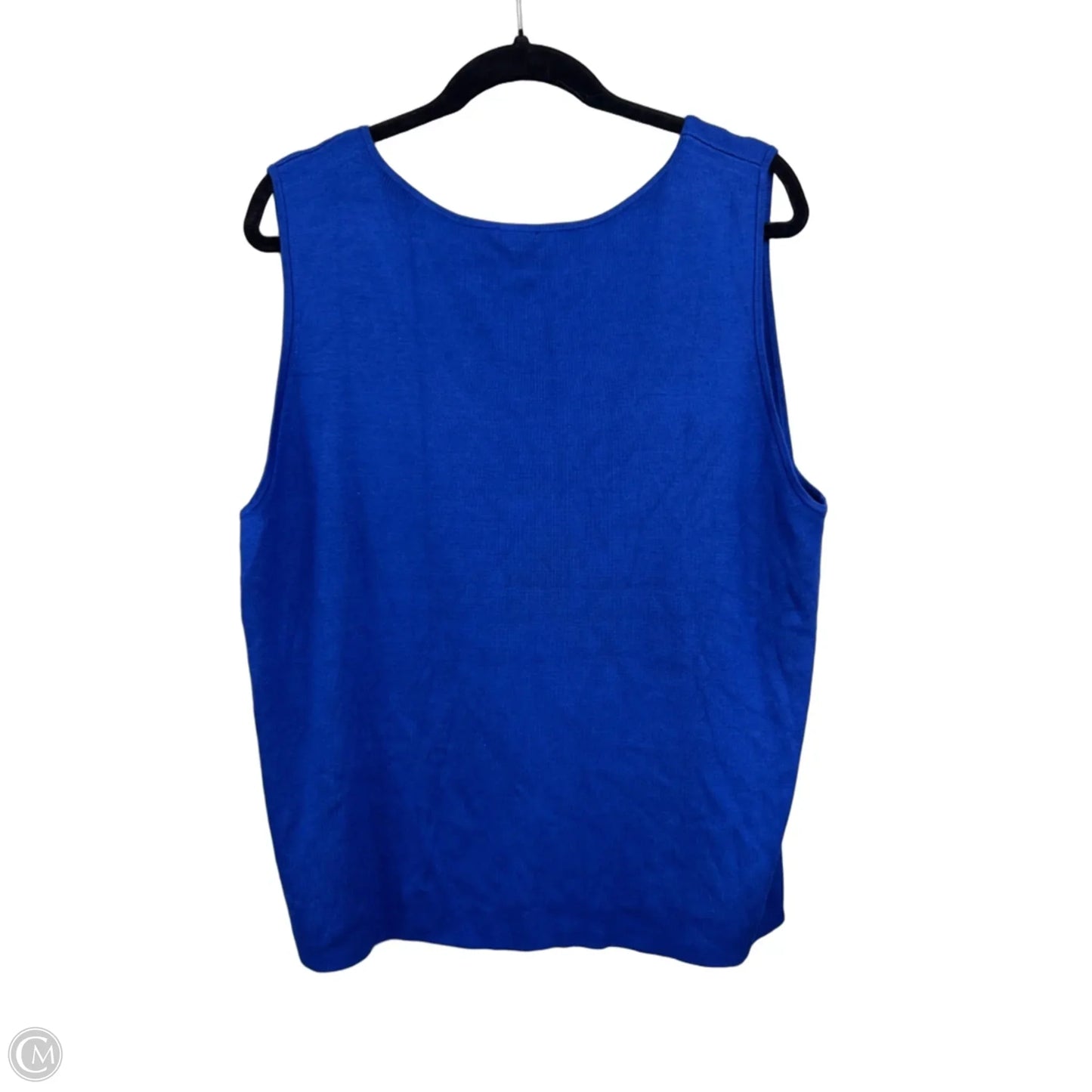 Top Sleeveless By Talbots In Blue, Size: 2x