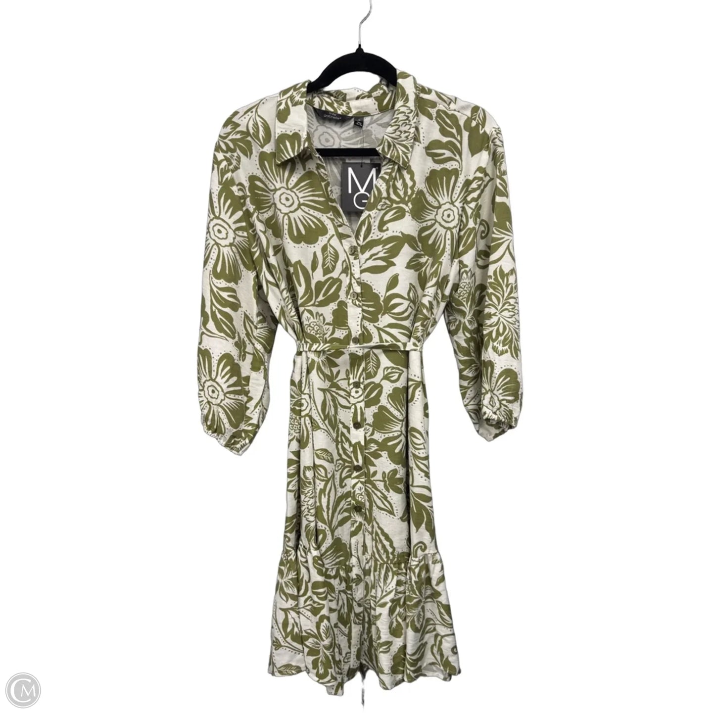 Dress Casual Short By Mlle Gabrielle In Floral Print, Size: 1x