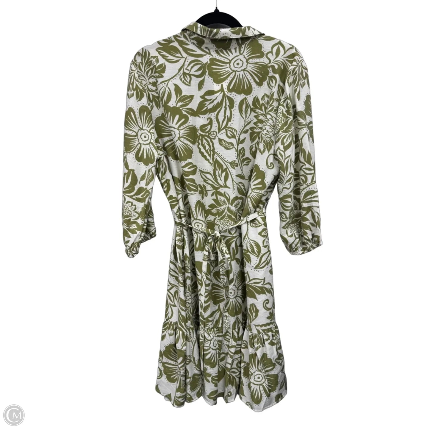 Dress Casual Short By Mlle Gabrielle In Floral Print, Size: 1x