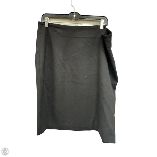 Skirt Midi By Vince Camuto In Black, Size: 1x