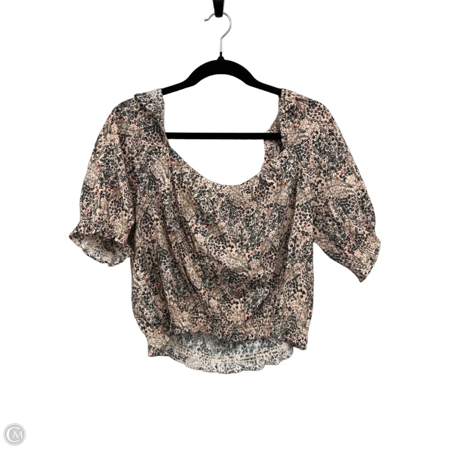 Top Short Sleeve By Paige In Floral Print, Size: Xl
