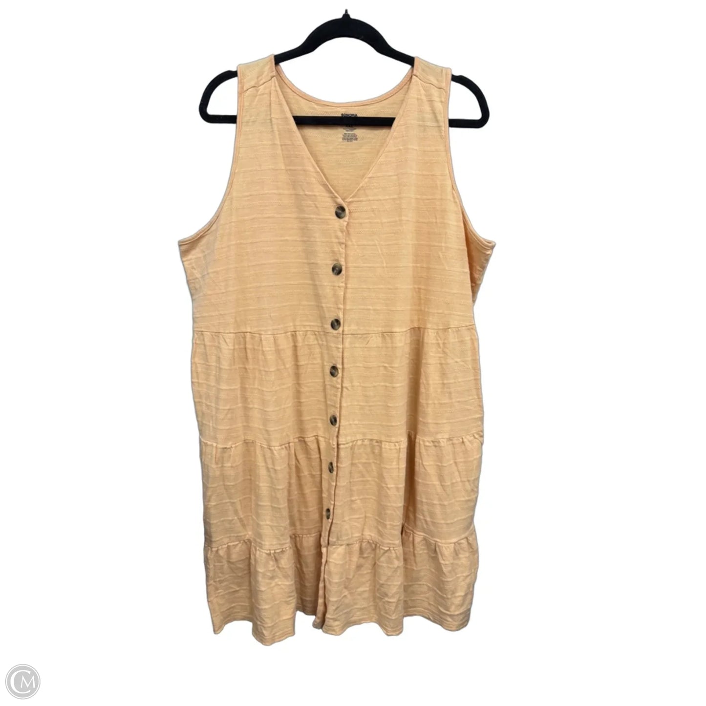 Dress Casual Short By Sonoma In Peach, Size: Xxl