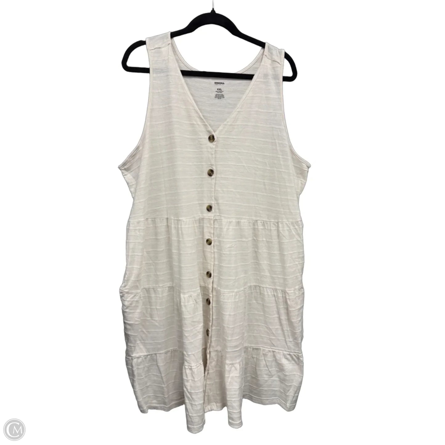 Dress Casual Short By Sonoma In Cream, Size: Xxl
