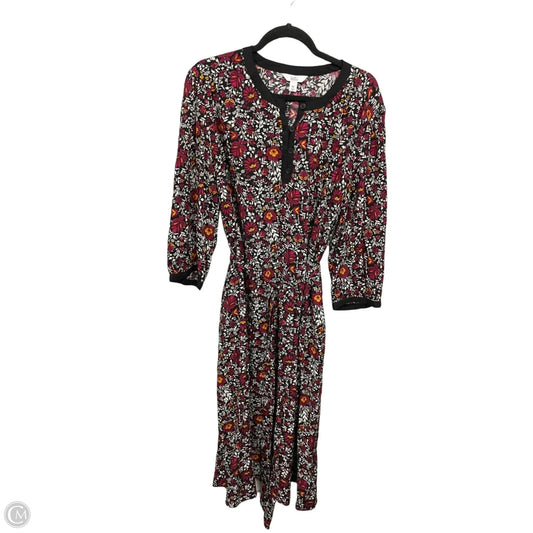 Dress Casual Midi By Croft And Barrow In Floral Print, Size: Xxl