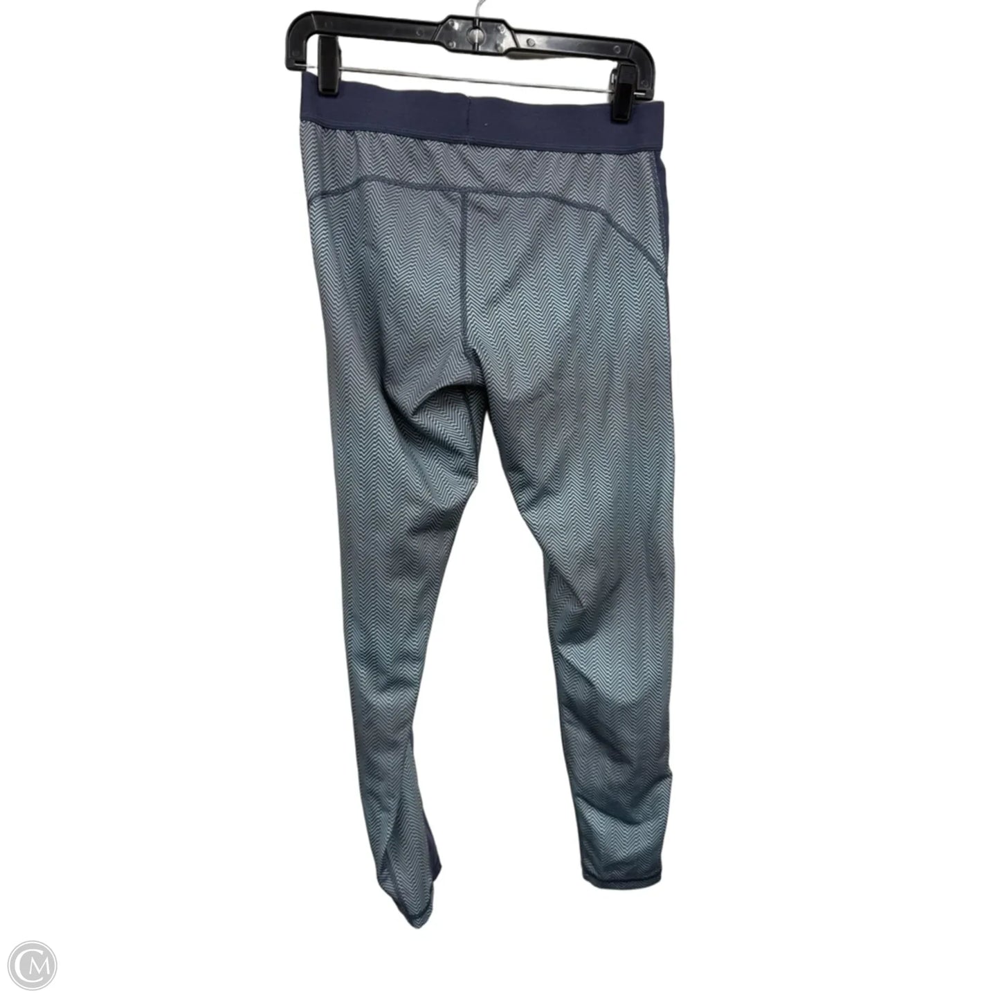 Athletic Leggings By Adidas In Blue & Green, Size: L