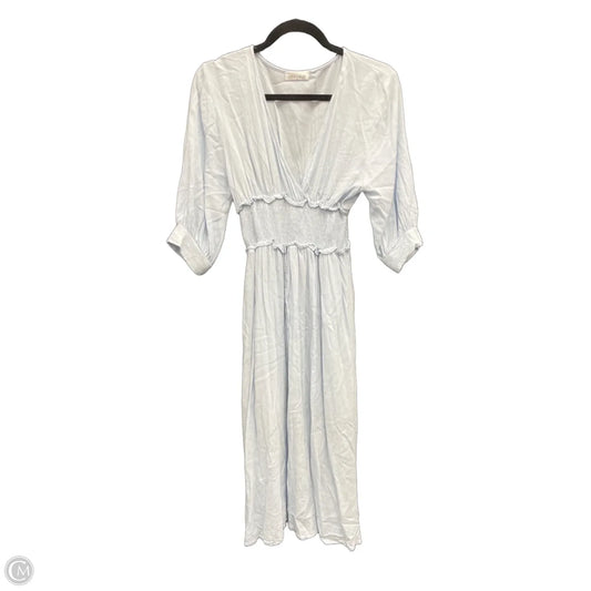 Dress Casual Midi By Vestique In Blue, Size: S