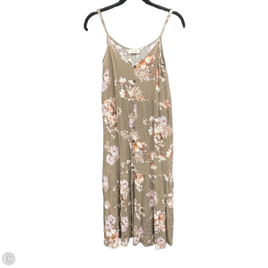 Dress Casual Maxi By Clothes Mentor In Floral Print, Size: L