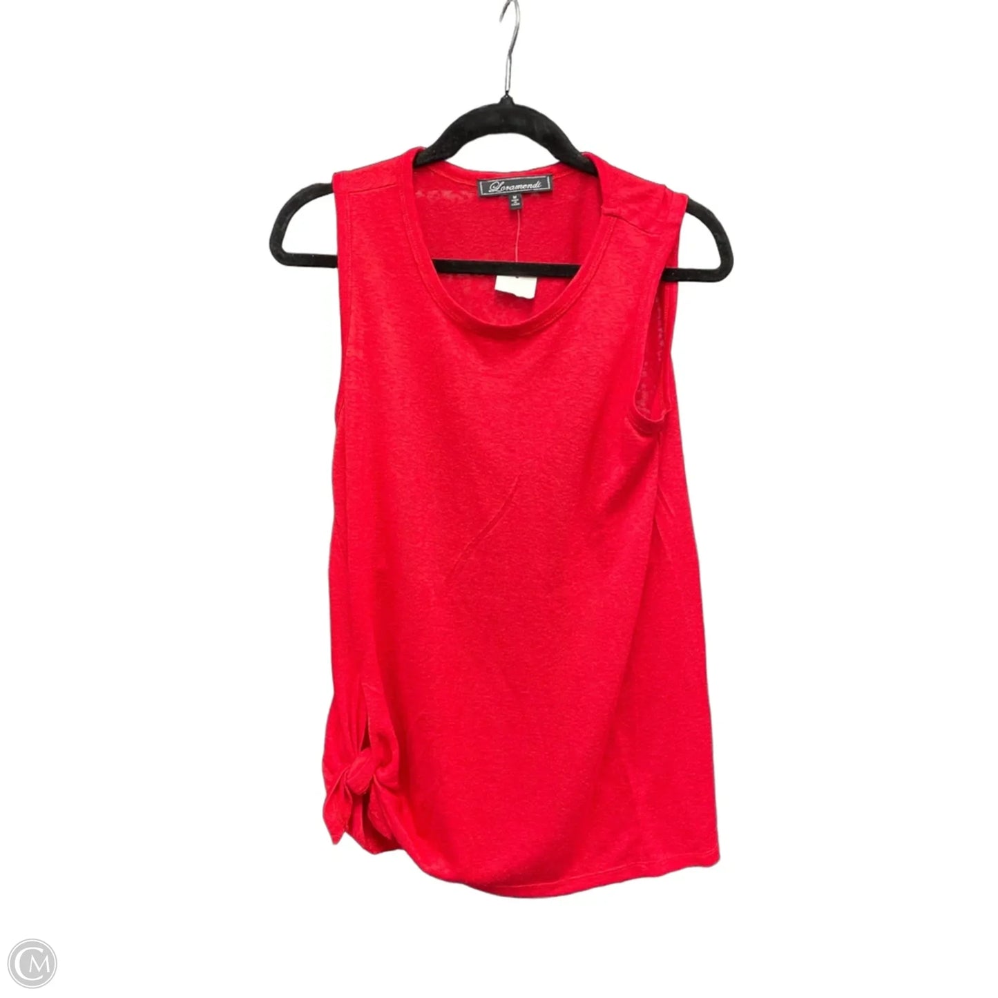 Top Sleeveless By Clothes Mentor In Red, Size: M
