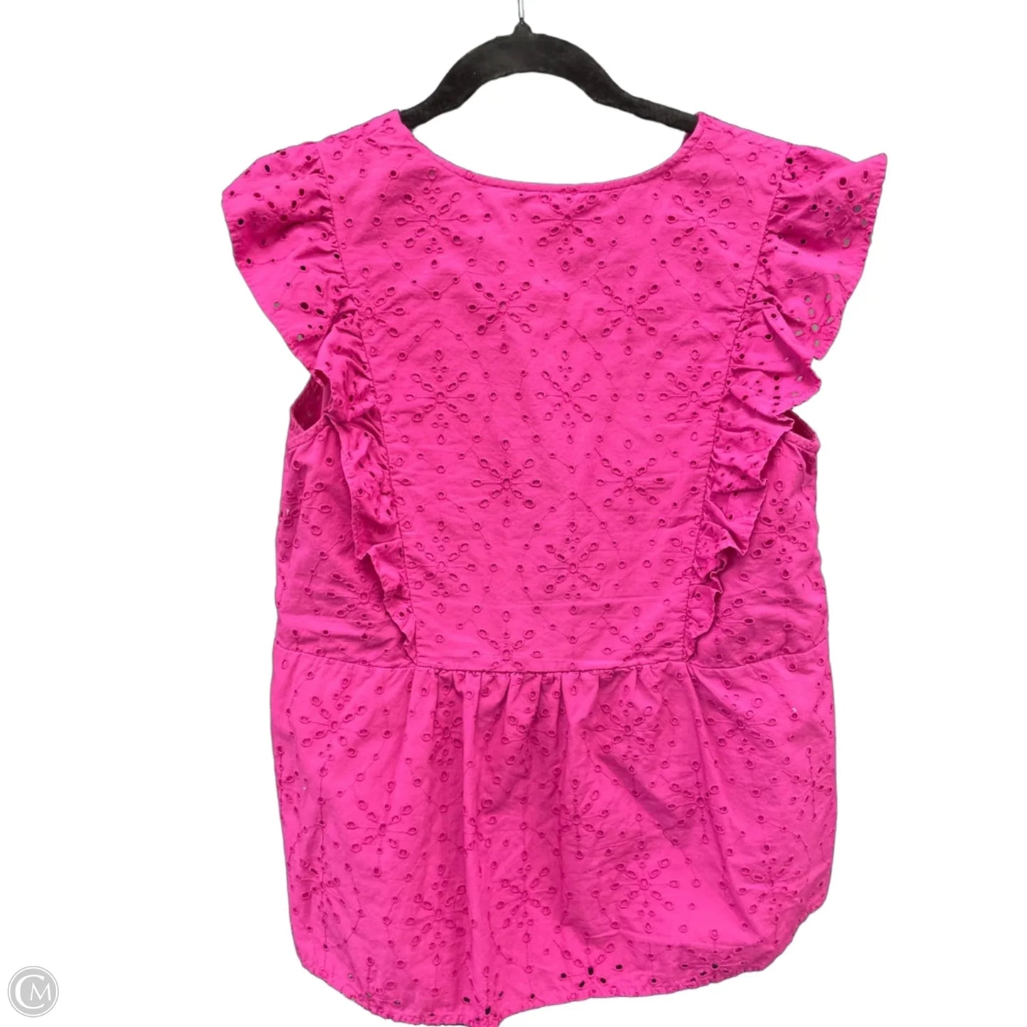 Top Short Sleeve By Loft In Pink, Size: M