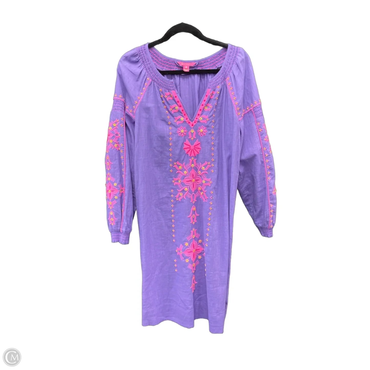 Dress Designer By Lilly Pulitzer In Pink & Purple, Size: 8