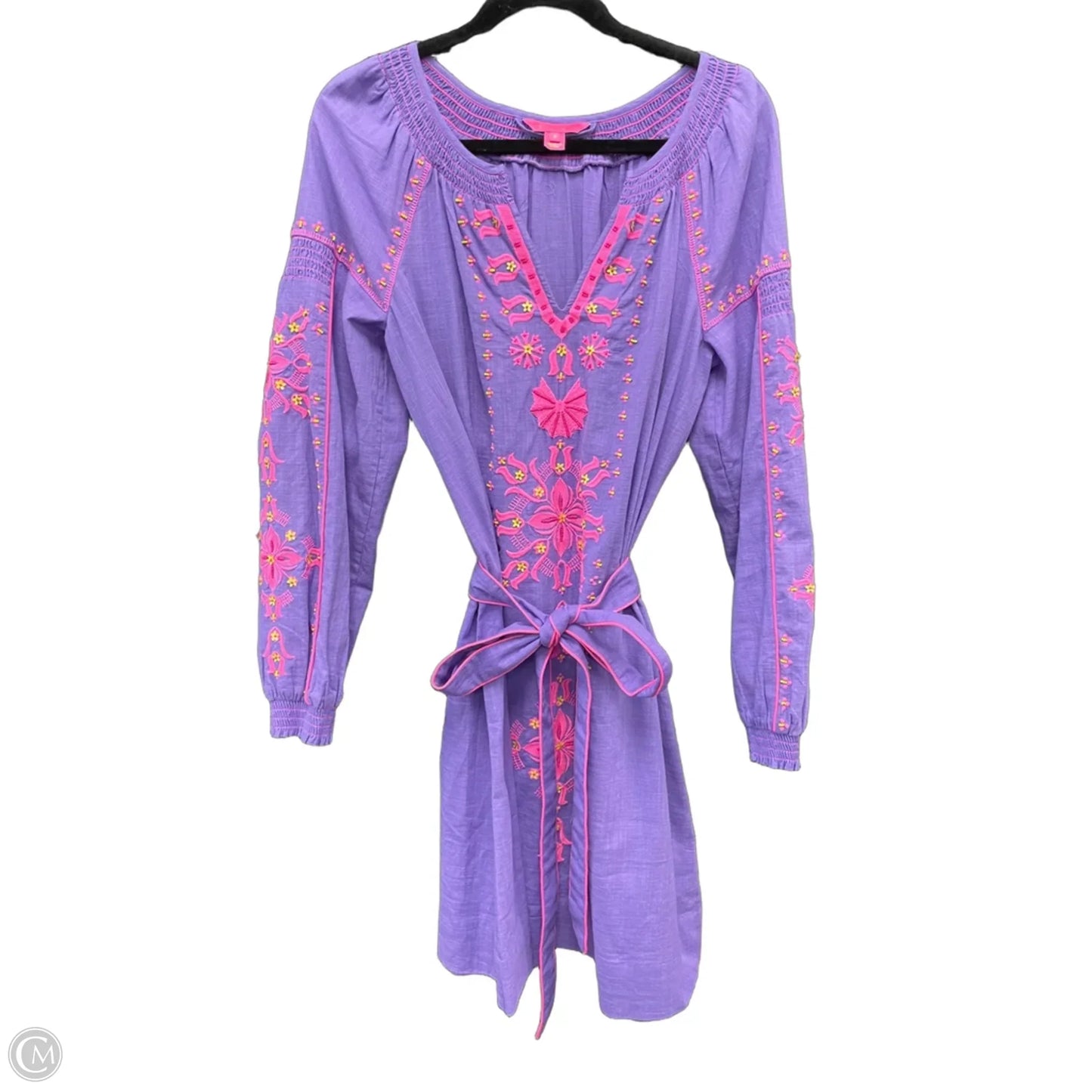 Dress Designer By Lilly Pulitzer In Pink & Purple, Size: 8