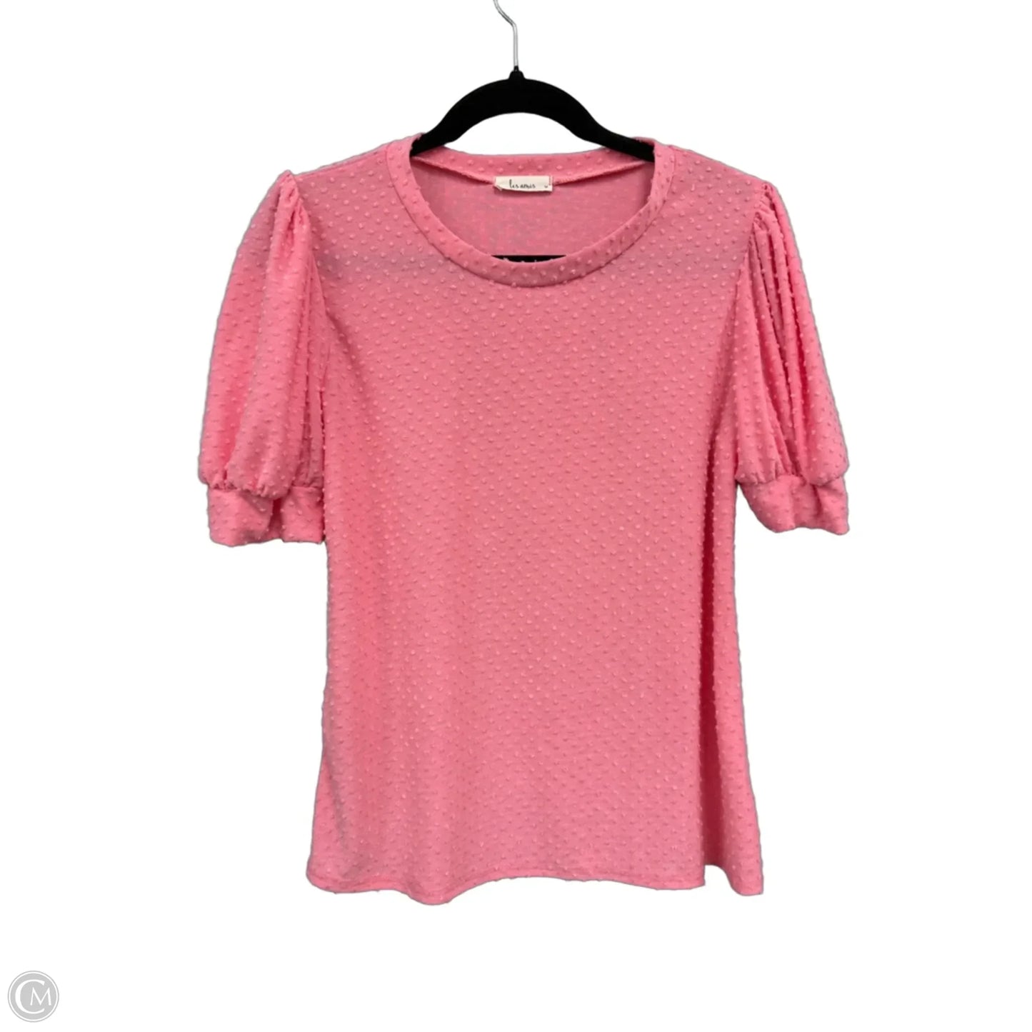 Top Short Sleeve By Les Amis In Pink, Size: M