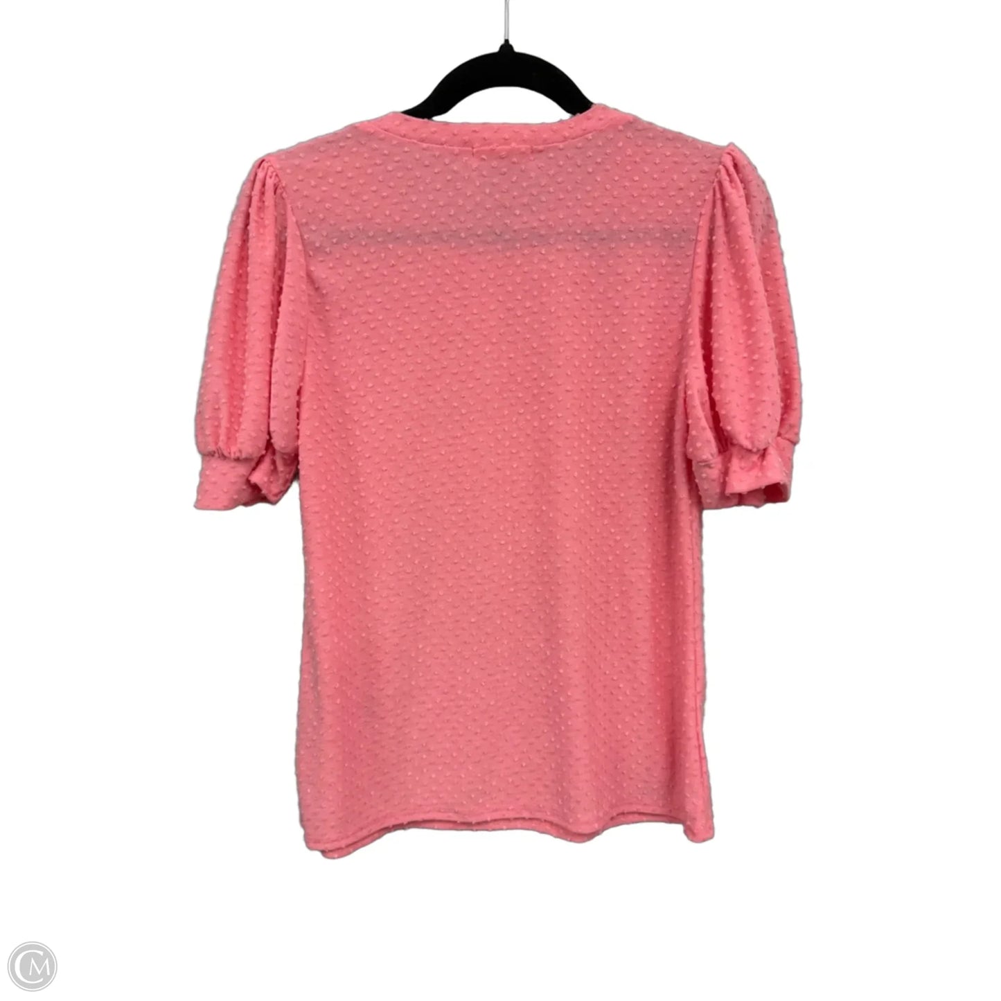 Top Short Sleeve By Les Amis In Pink, Size: M