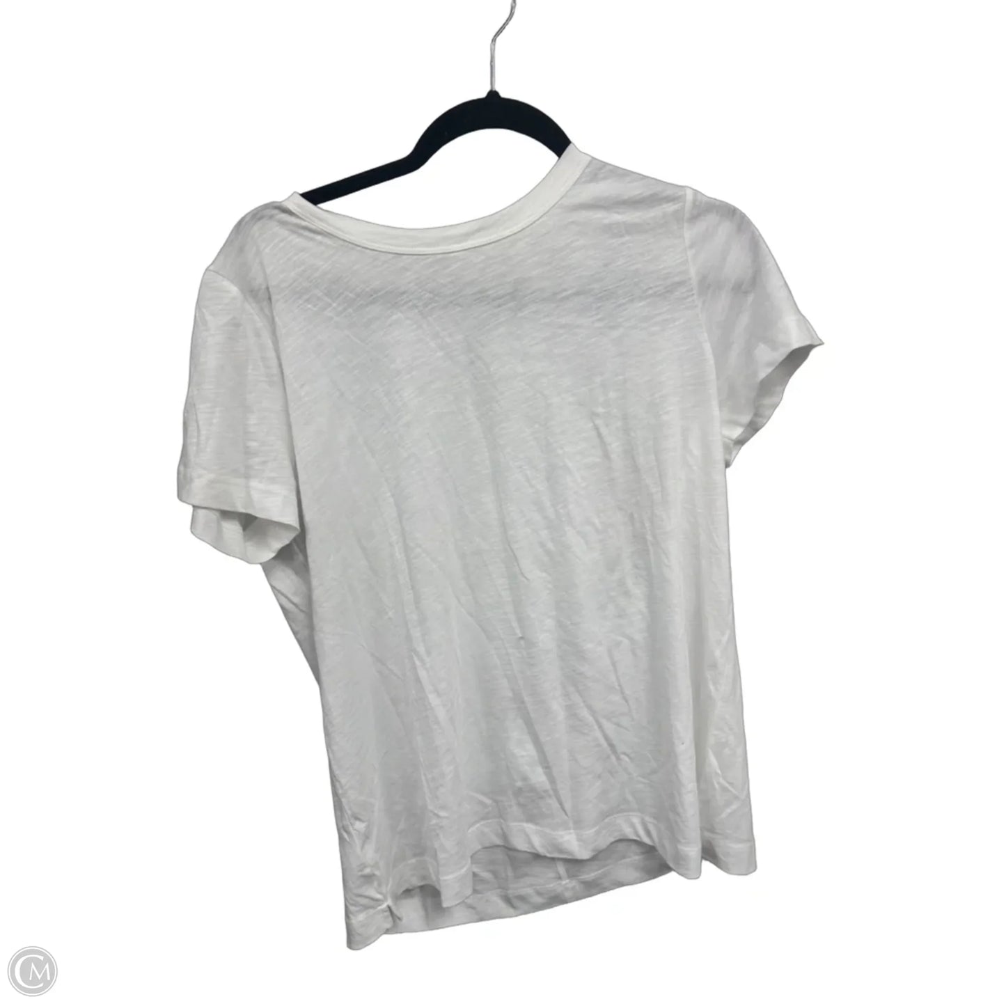 Top Short Sleeve Basic By Loft In White, Size: Lp