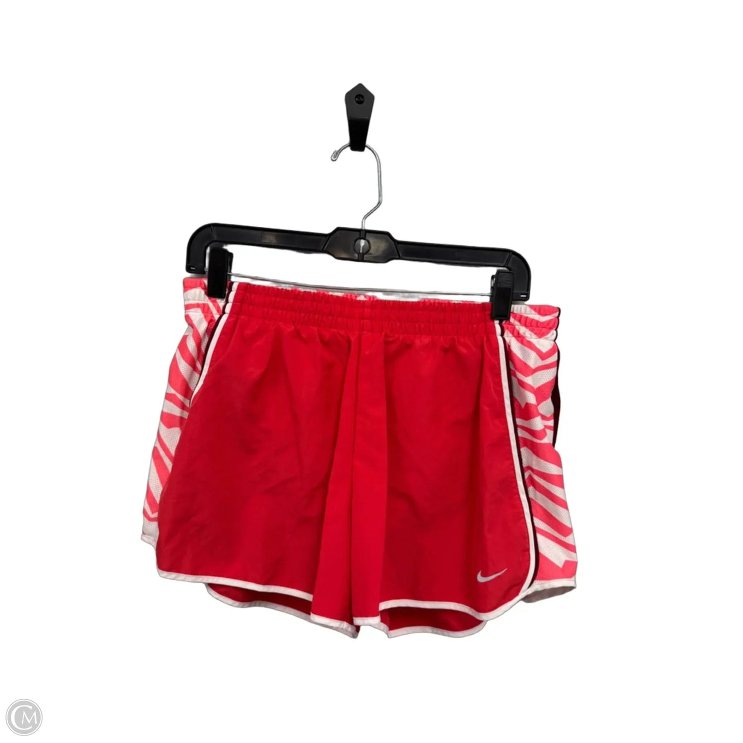 Athletic Shorts By Nike Apparel In Orange & White, Size: L
