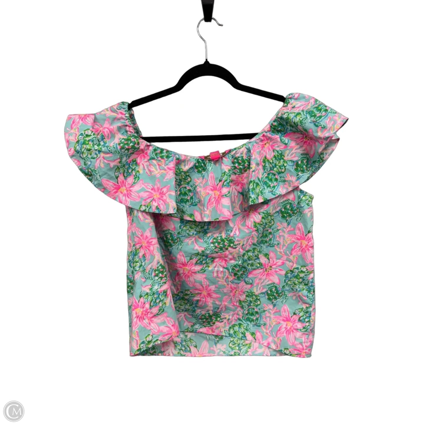 Top Sleeveless Designer By Lilly Pulitzer In Floral Print, Size: Mp