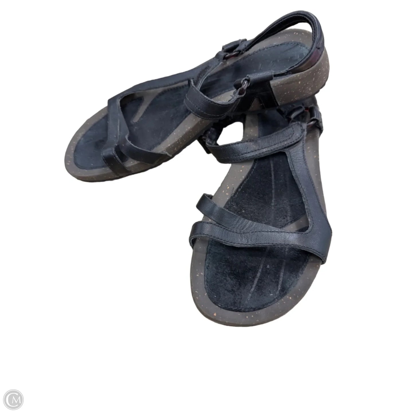 Sandals Flats By Teva In Black & Brown, Size: 9.5