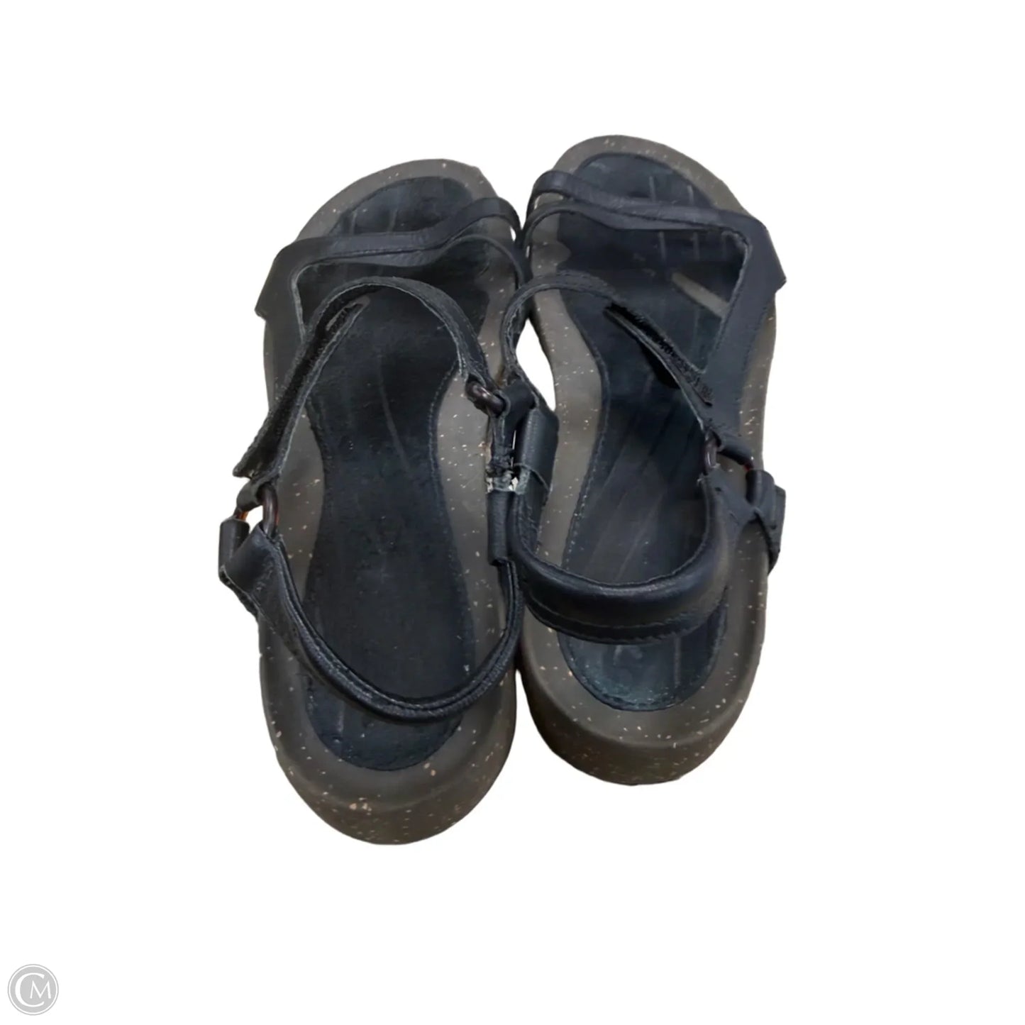 Sandals Flats By Teva In Black & Brown, Size: 9.5