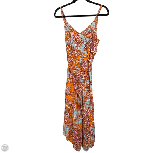 Jumpsuit By Msk In Blue & Orange, Size: L