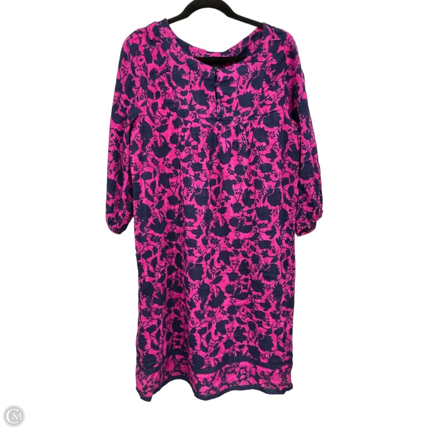 Dress Casual Midi By Clothes Mentor In Blue & Pink, Size: M