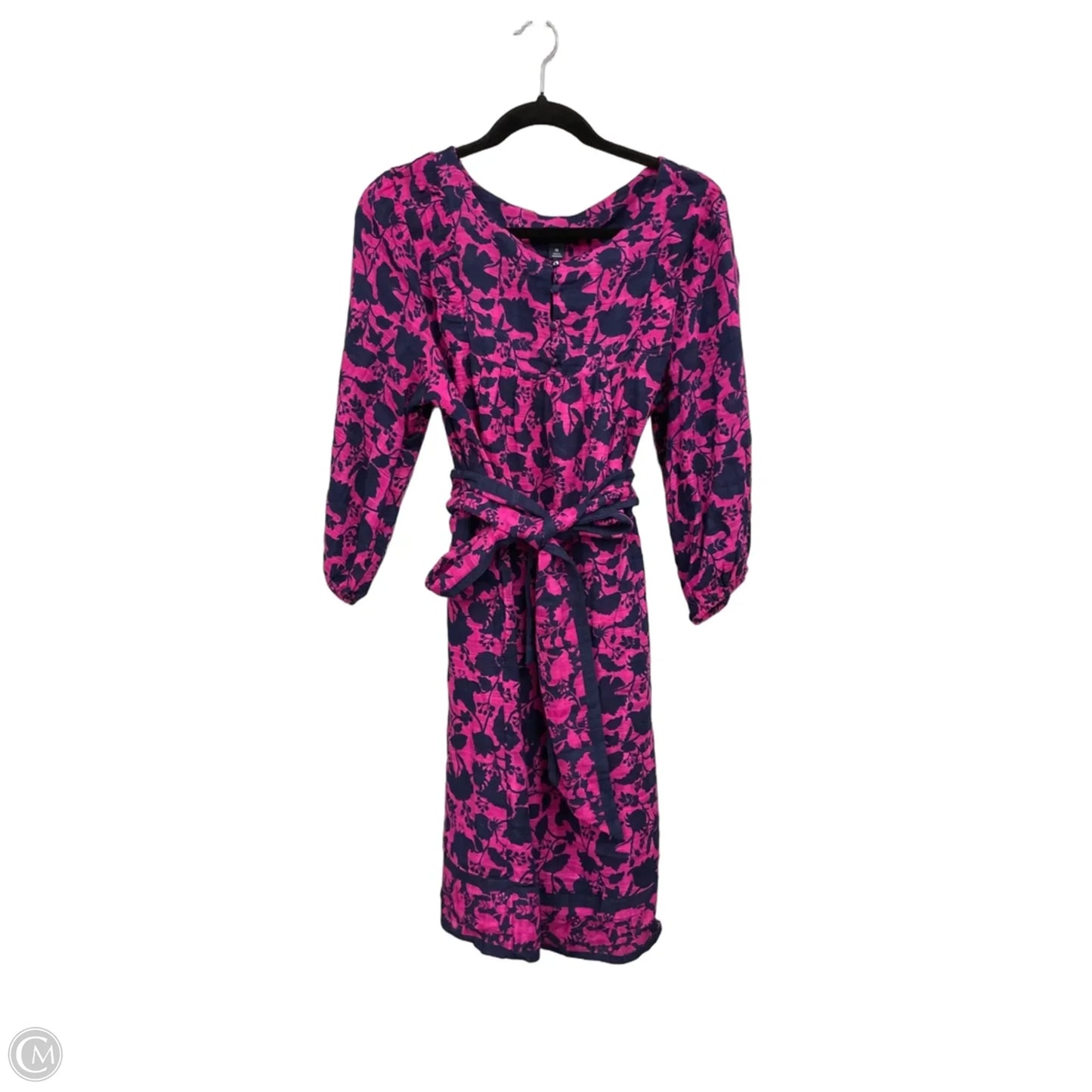 Dress Casual Midi By Clothes Mentor In Blue & Pink, Size: M