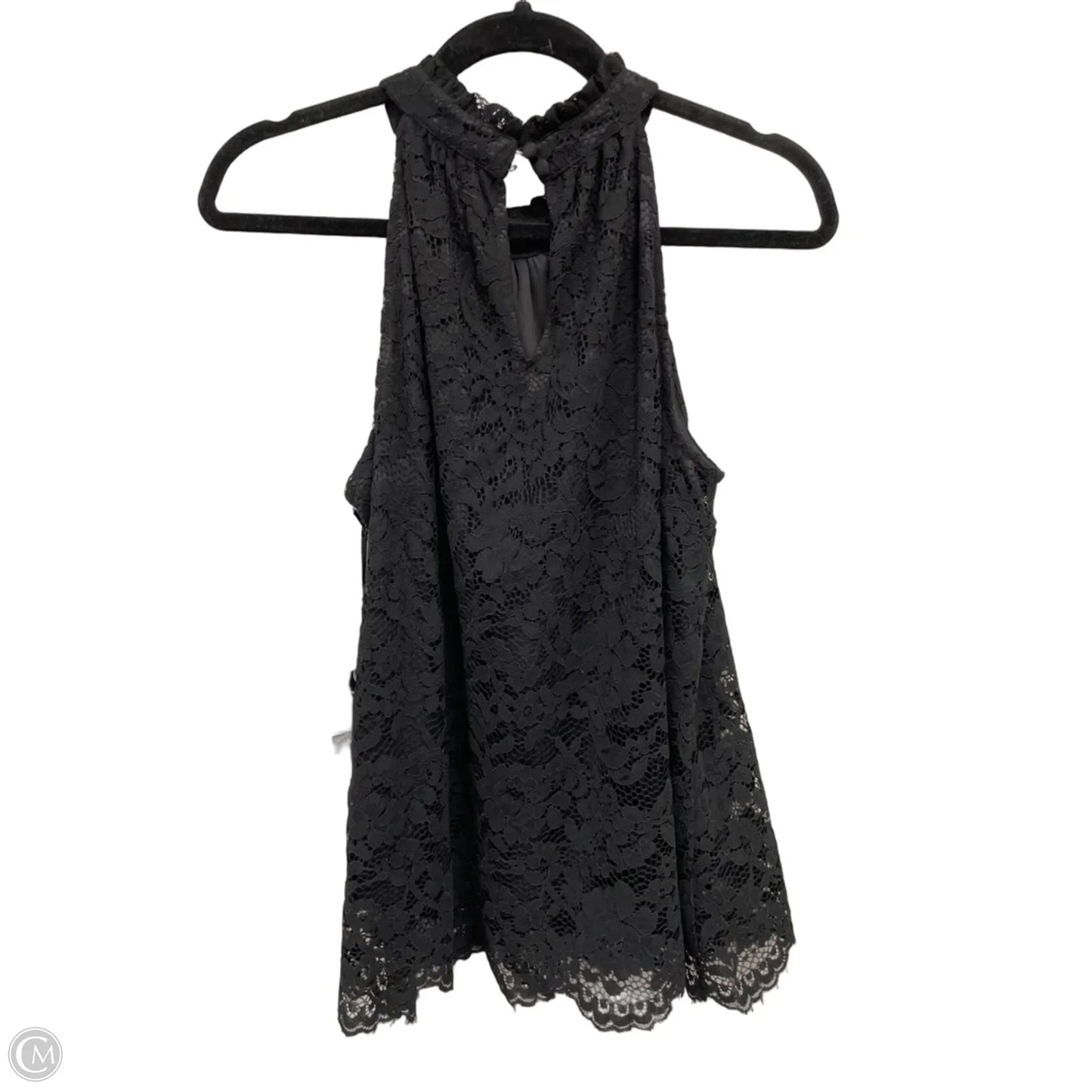 Top Sleeveless By Simply Vera In Black, Size: M