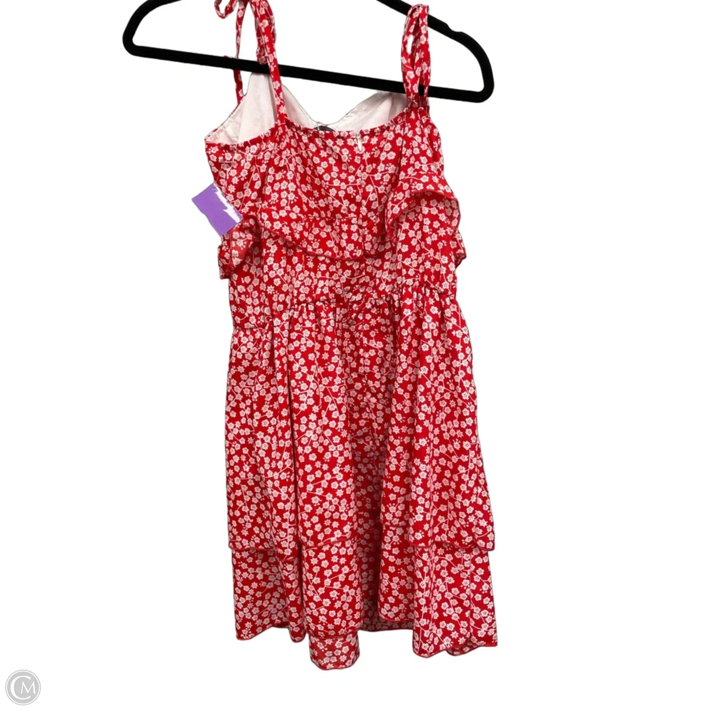 Dress Casual Short By Simplee In Floral Print, Size: L