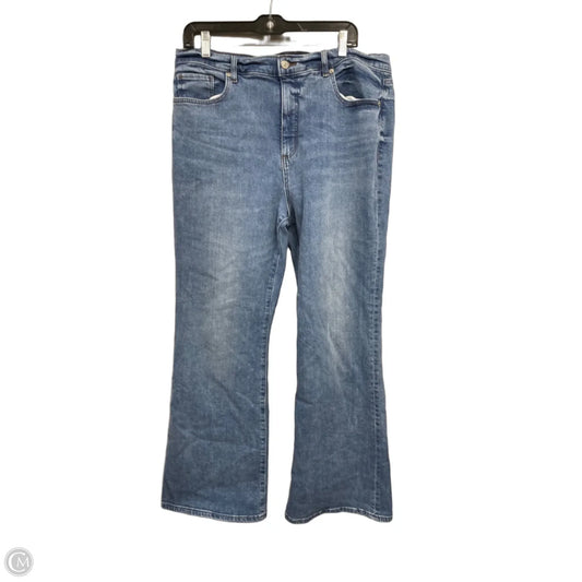 Jeans Flared By Loft In Blue, Size: 14