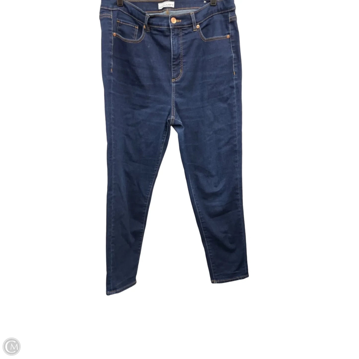 Jeans Skinny By Loft In Blue, Size: 14