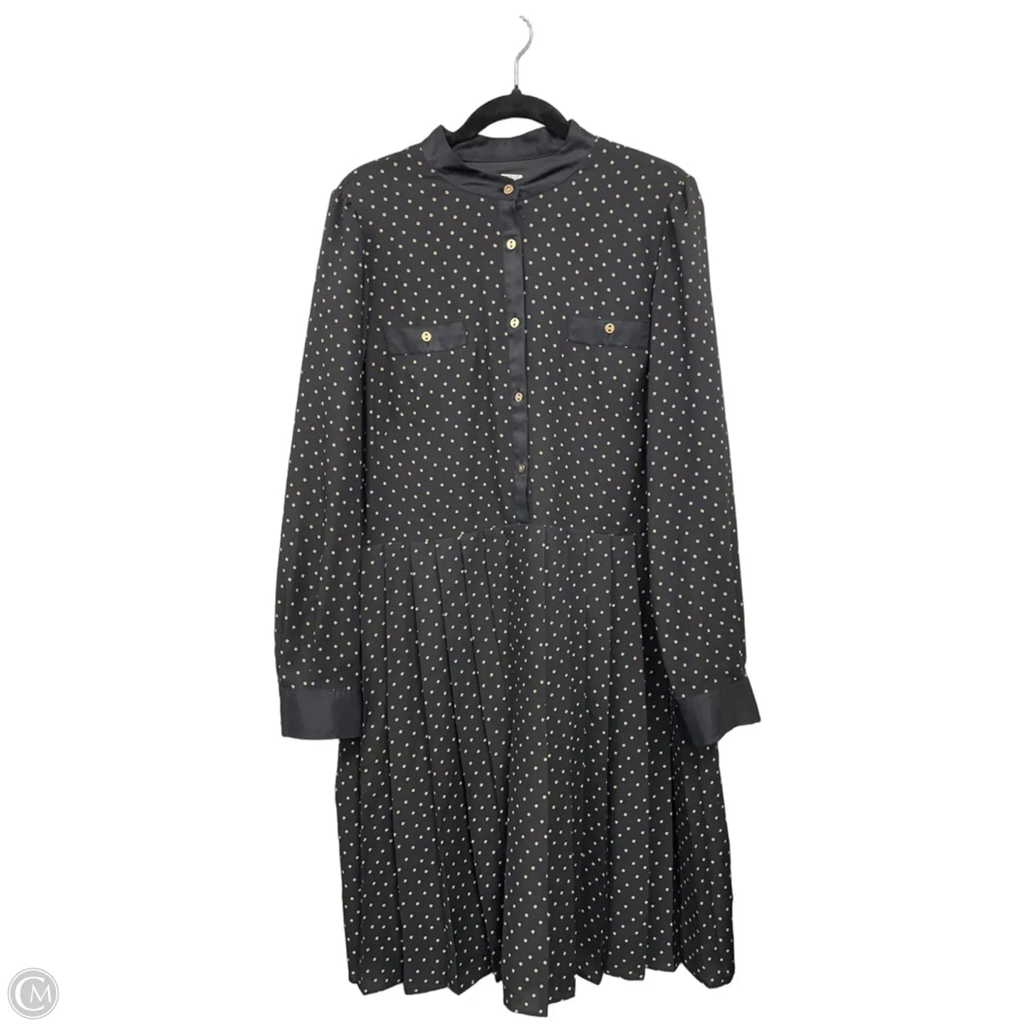 Dress Casual Short By Ann Taylor In Black & Tan, Size: 16