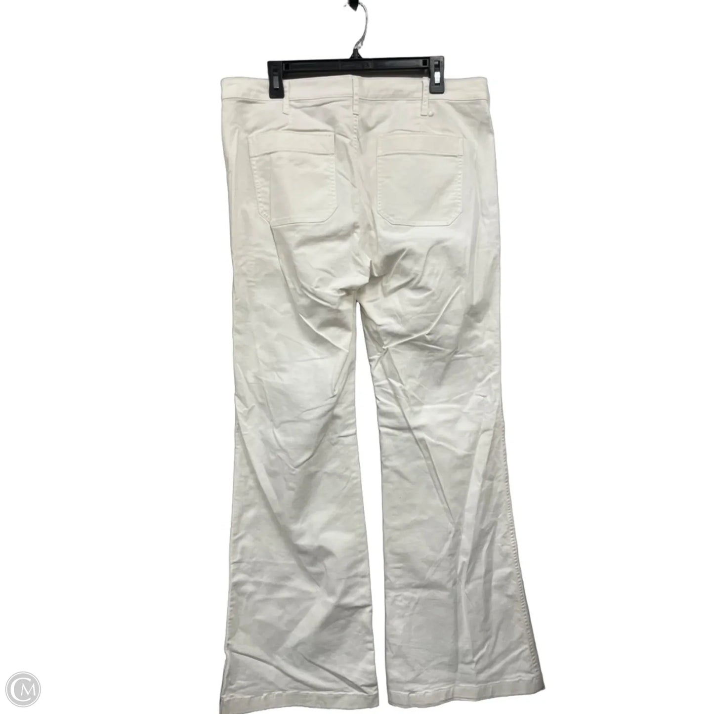Jeans Flared By Gap In Cream, Size: 14