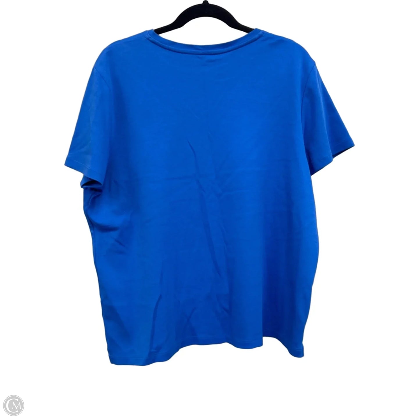Top Short Sleeve Basic By Kim Rogers In Blue, Size: Xl