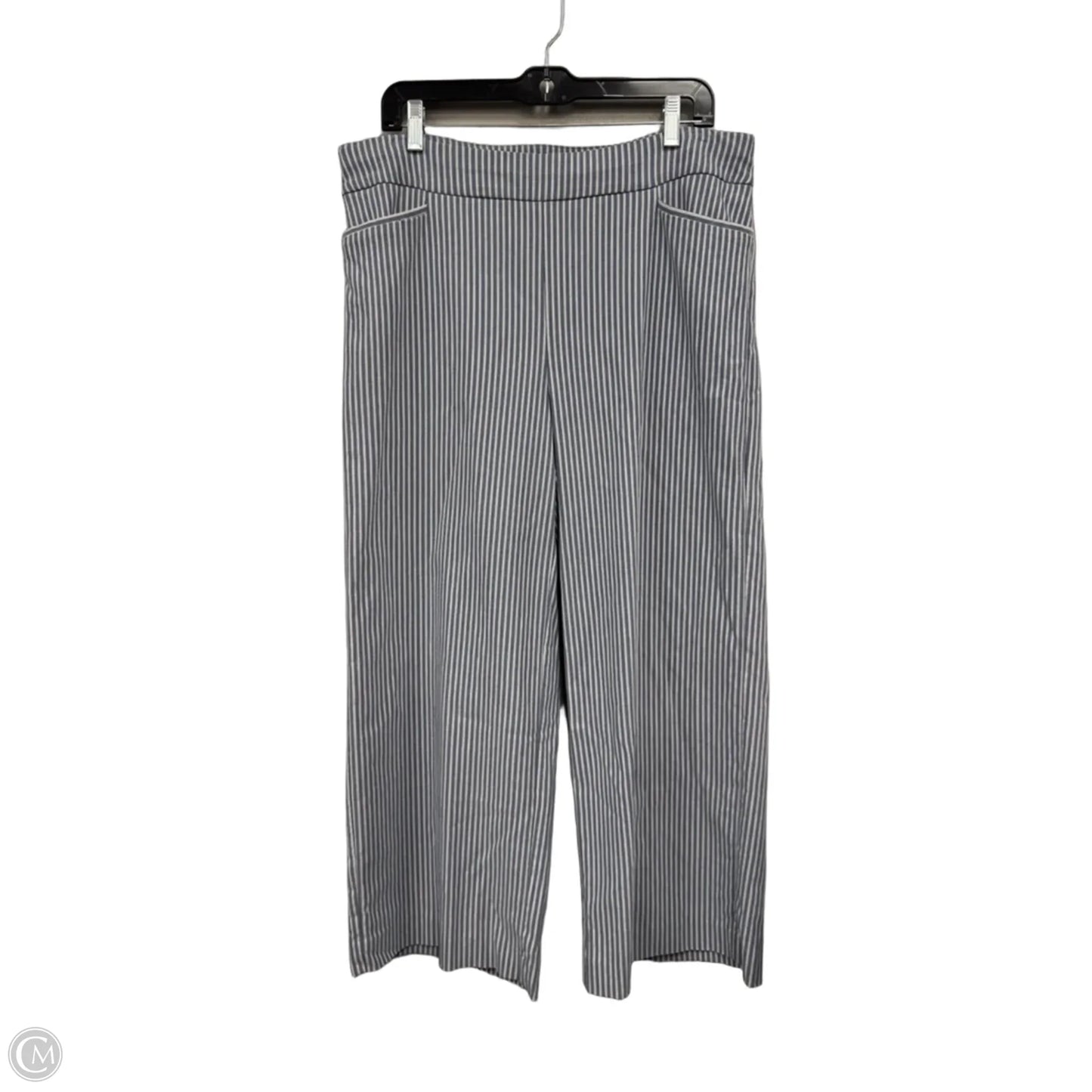 Pants Wide Leg By Chicos In Striped Pattern, Size: 14