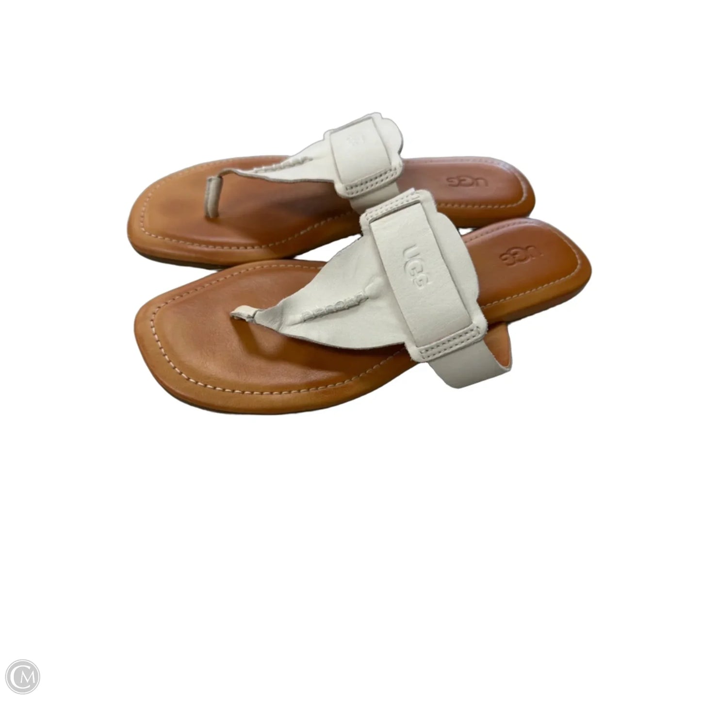 Sandals Designer By Ugg In Cream, Size: 7