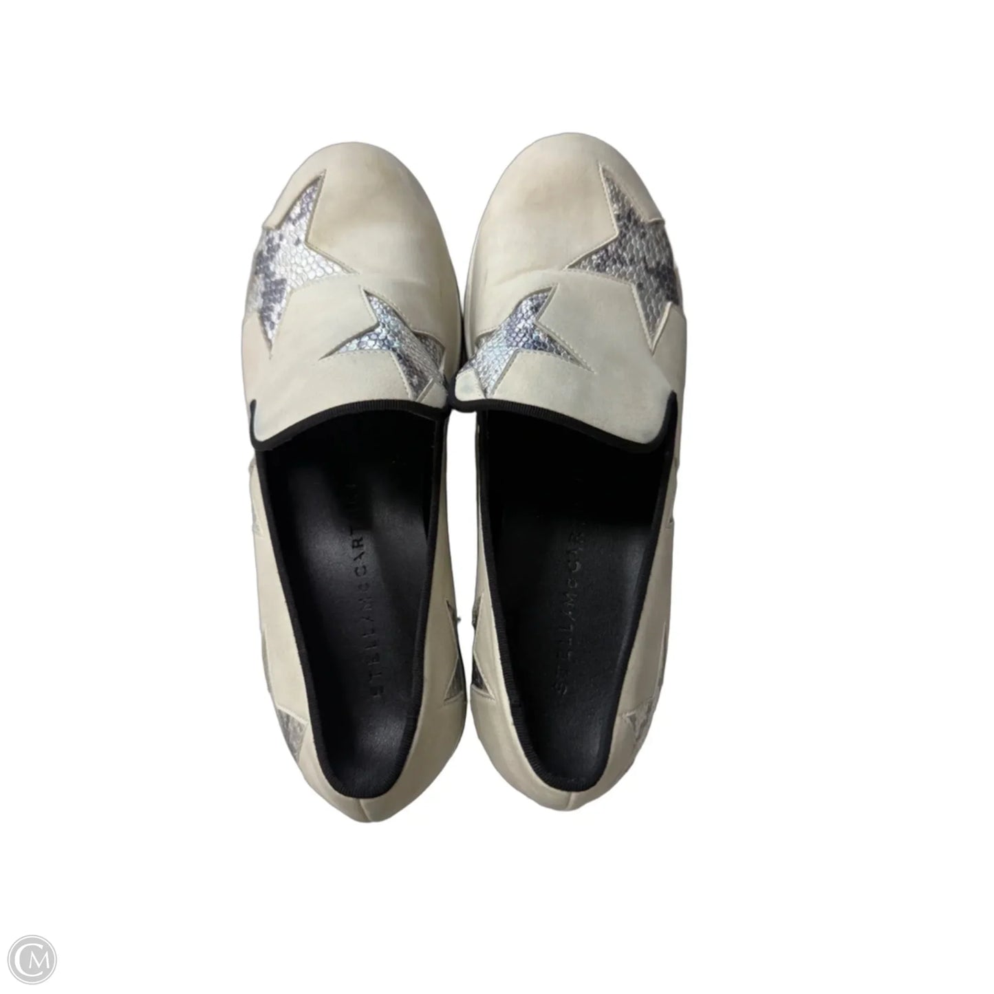 Shoes Luxury Designer By Stella Mccartney In Silver & Tan, Size: 7