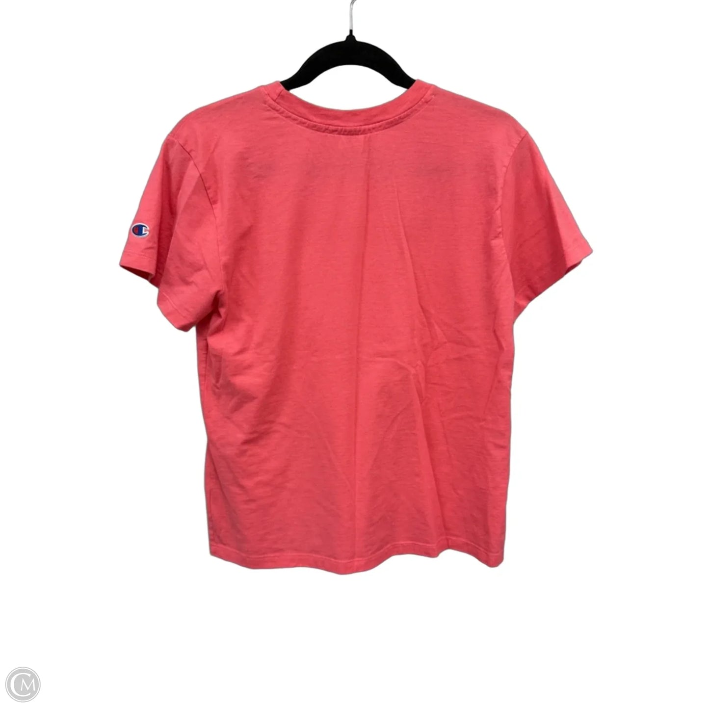 Athletic Top Short Sleeve By Champion In Coral, Size: M