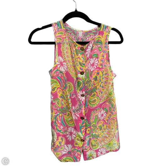 Top Sleeveless Designer By Lilly Pulitzer In Multi-colored, Size: S