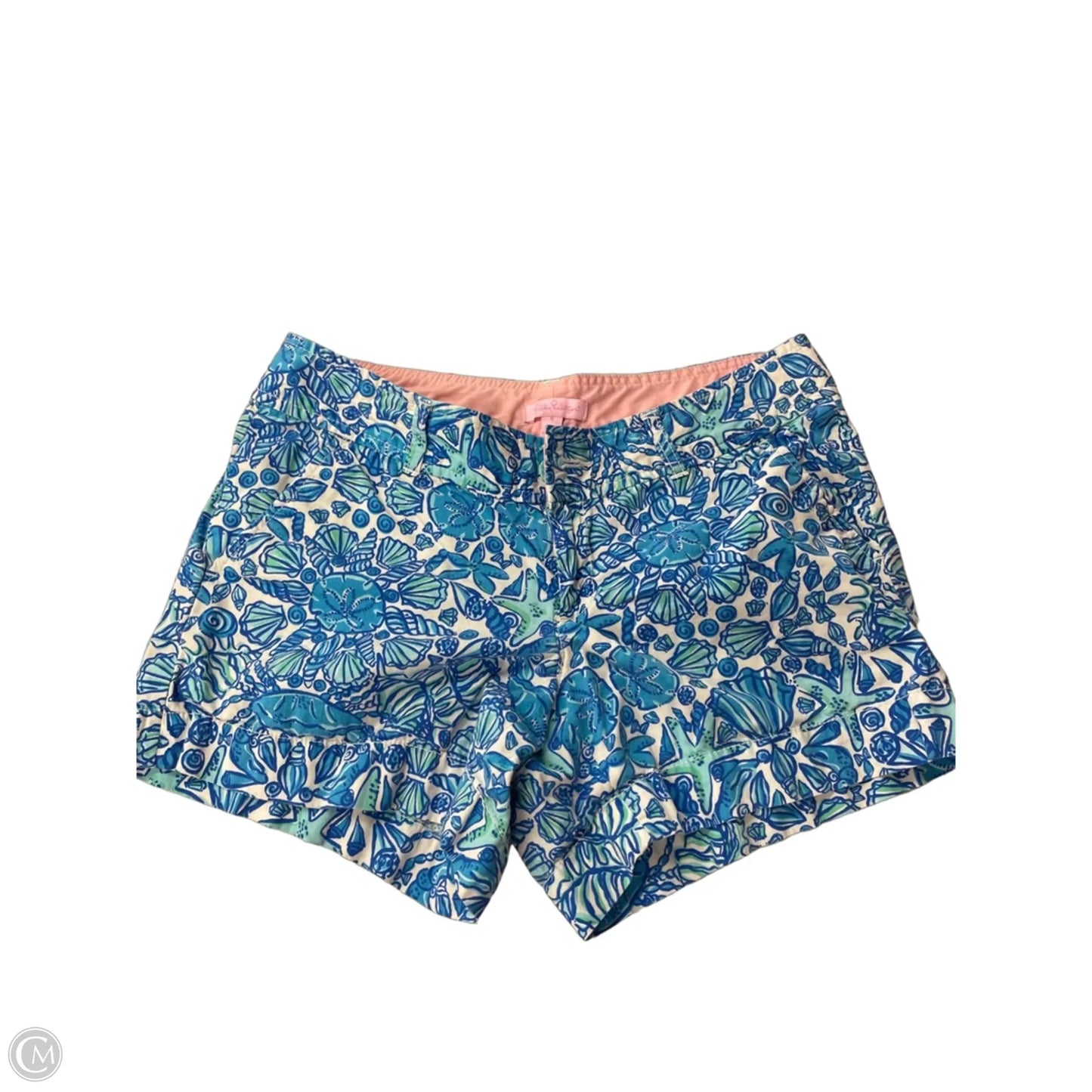 Shorts Designer By Lilly Pulitzer In Blue & White, Size: 6