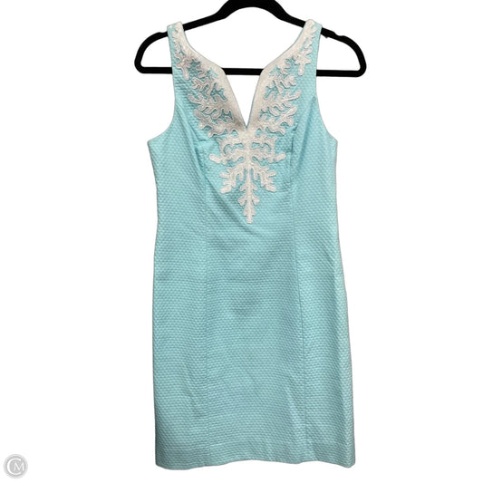 Dress Designer By Lilly Pulitzer In Blue & White, Size: 0