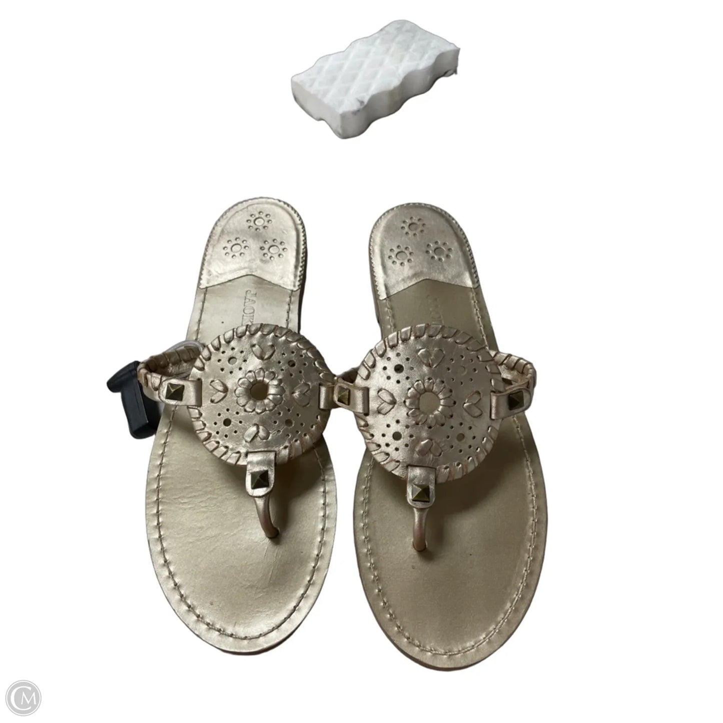 Sandals Flats By Jack Rogers In Gold, Size: 9