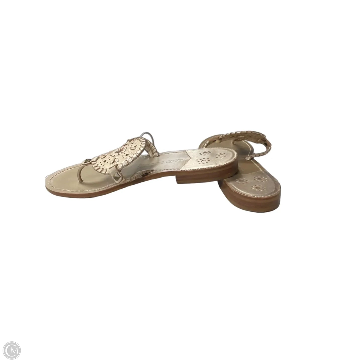 Sandals Flats By Jack Rogers In Gold, Size: 9