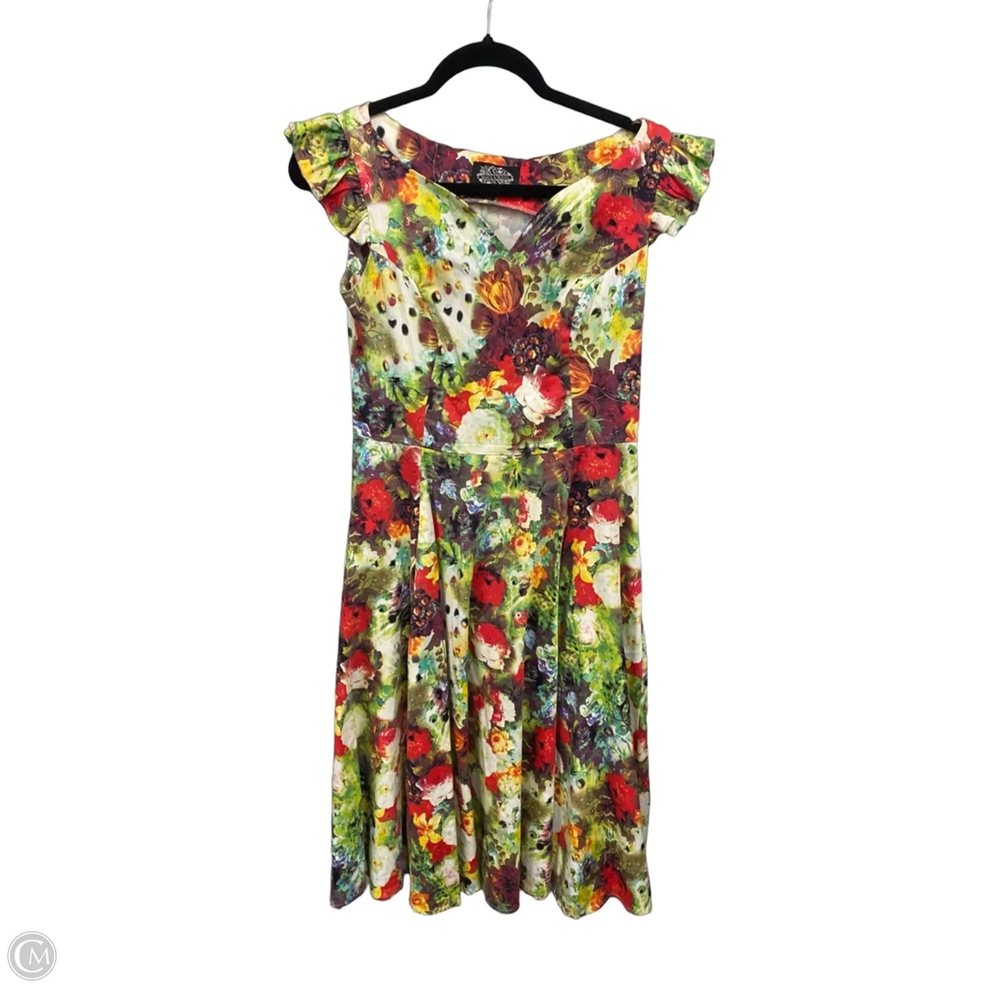 Dress Casual Midi By Cmb In Floral Print, Size: 8