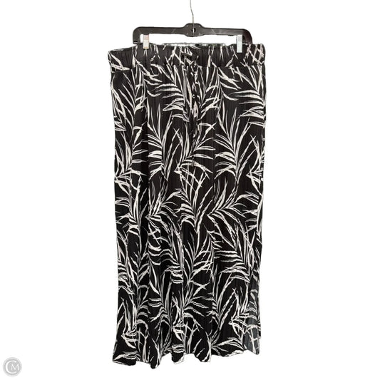 Skirt Maxi By Clothes Mentor In Black & White, Size: Xl