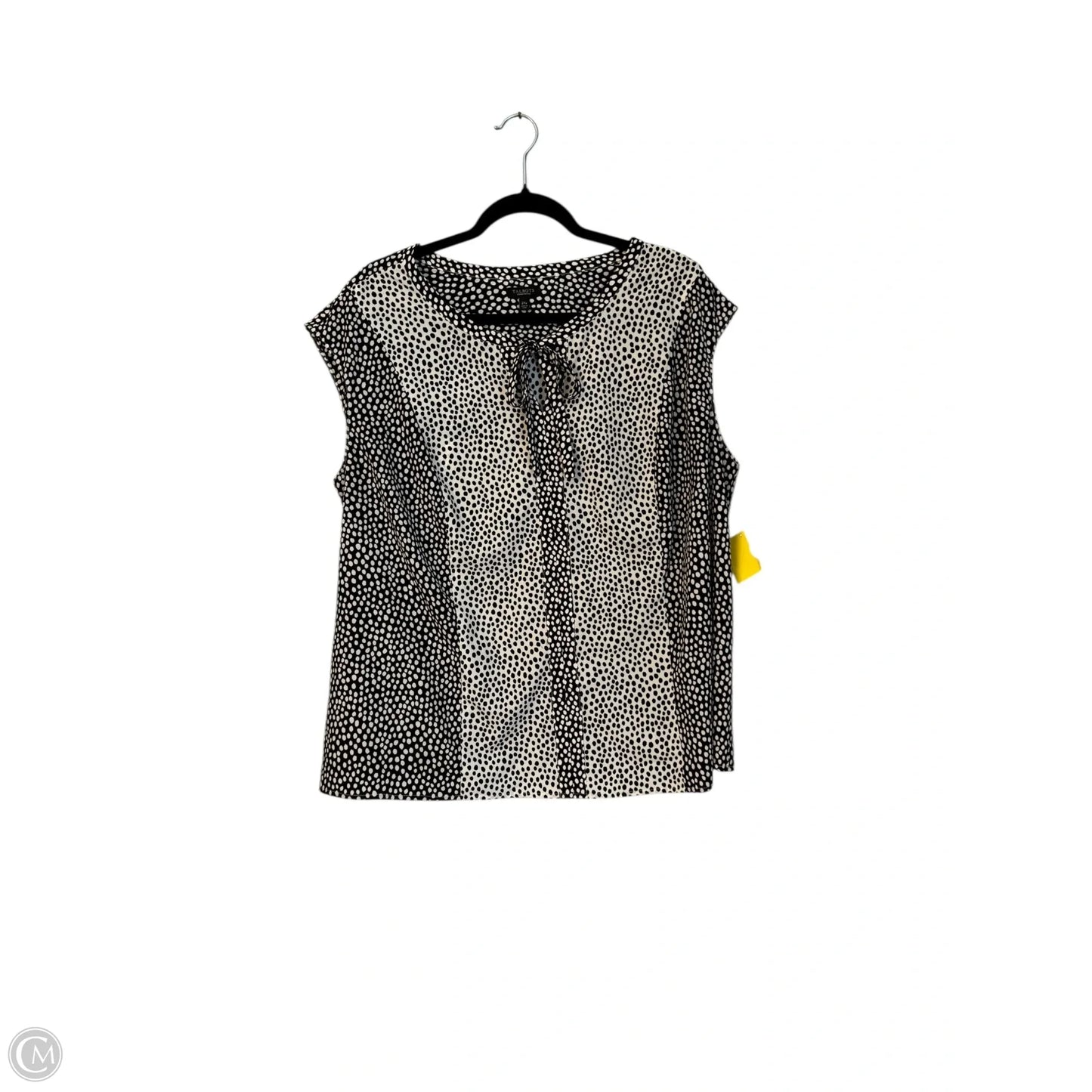 Blouse Sleeveless By Talbots In Polkadot Pattern, Size: 2x