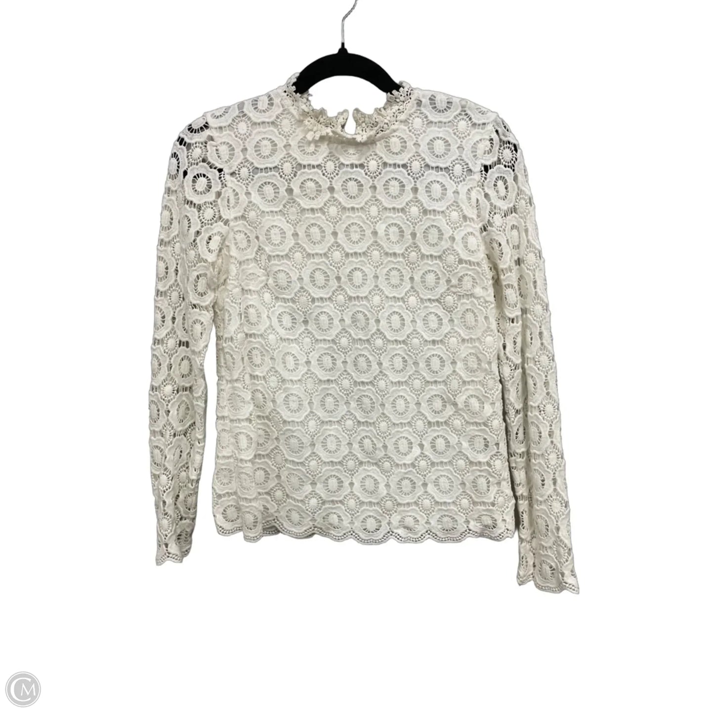 Top Long Sleeve By J Mclaughlin In Cream, Size: Xs