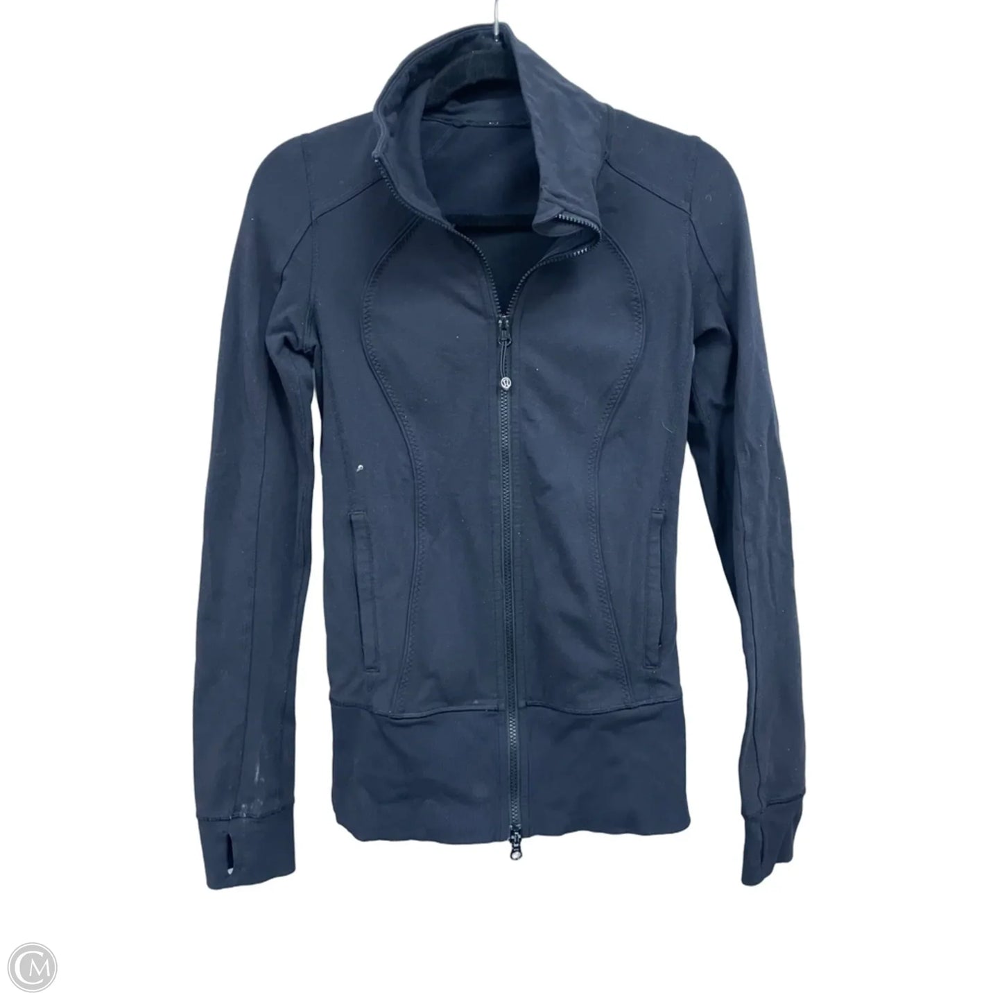 Athletic Jacket By Lululemon In Black, Size: 4