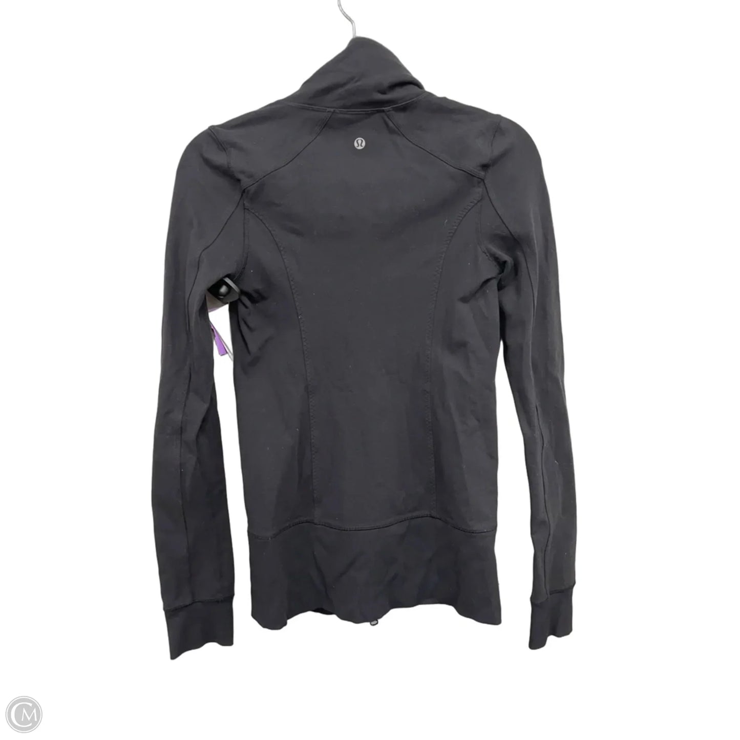 Athletic Jacket By Lululemon In Black, Size: 4