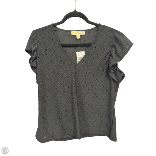 Top Short Sleeve By Michael By Michael Kors In Black, Size: L